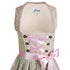 2-teiliges Damen Dirndl Set – Trachtenkleid mit Spitzenschürze für das Oktoberfest